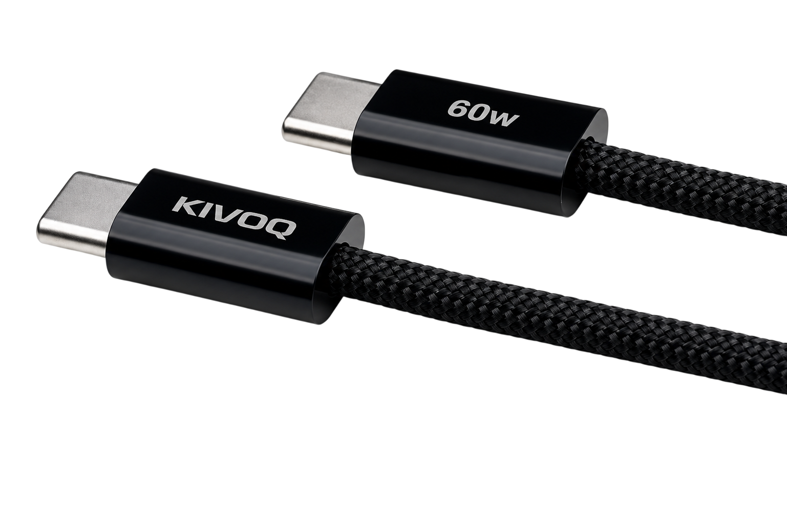 VoltQuick Braided  USB- C to USB- C 60W  Cable